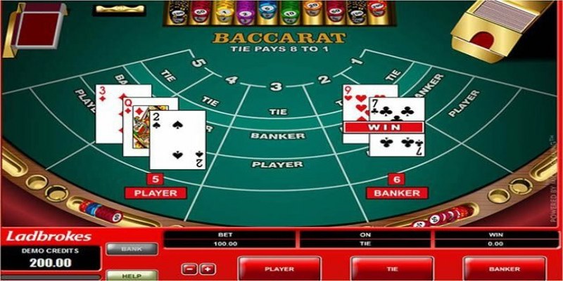 Tính điểm Baccarat nếu tổng các lá bài vượt quá 10 thì chỉ lấy hàng đơn vị