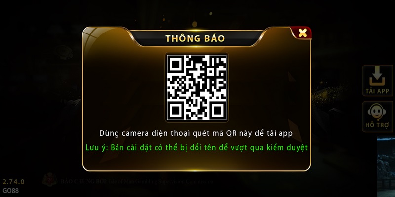 Quét mã QR Tải app Go88 tương thích với từng hệ điều hành