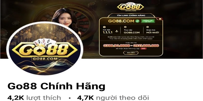 CSKH Go88 facebook là một lựa chọn tối ưu được nhiều cược thủ tin tưởng